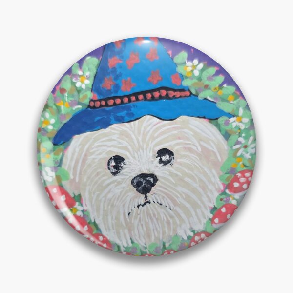 Item preview, Wizard puppy on mushrooms designed and sold by JenJenArt.