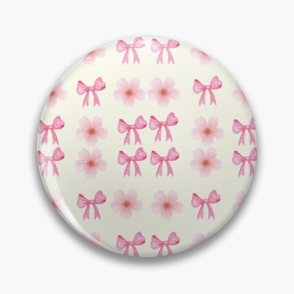 Item preview, Coquette Pink Bow and Floral Seamless Pattern designed and sold by ShaderShirts.