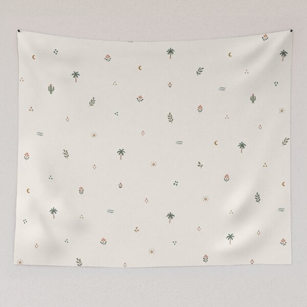 Item preview, Desert Boho Pattern | Minimalist Cactus, Palm Tree & Botanical Seamless Design designed and sold by Inkmatic Studio.