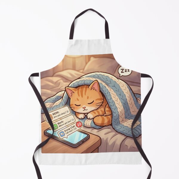 Item preview, Sleepy Cozy Cat Cute Relaxing Aesthetic Sticker designed and sold by Biwbiwty.