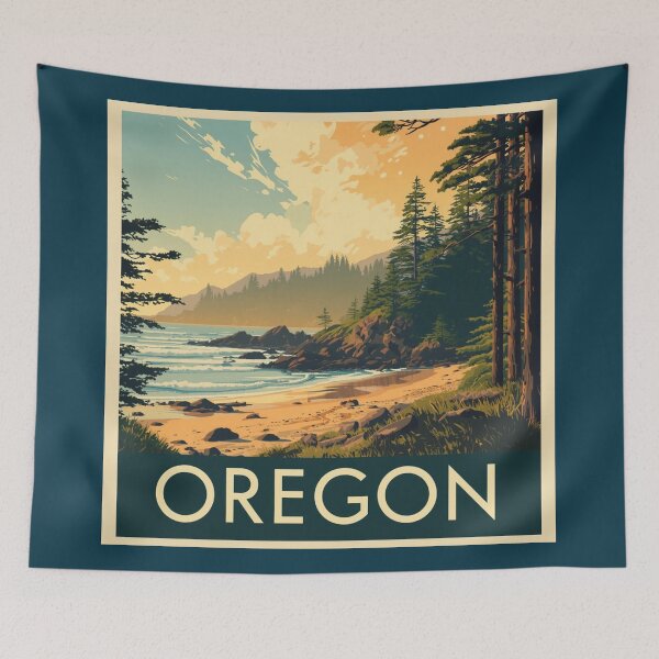 Item preview, Oregon Coast Vintage Travel  designed and sold by SeaStarAlex.