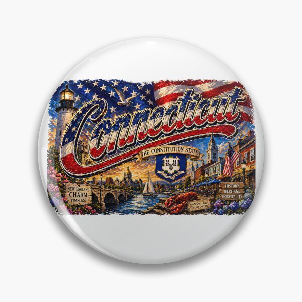 Item preview, CONNECTICUT1  Flag Letterings america designed and sold by LIOKING333.