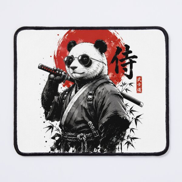 Item preview, Samurai Panda Warrior Ink Art designed and sold by Amr Siam.