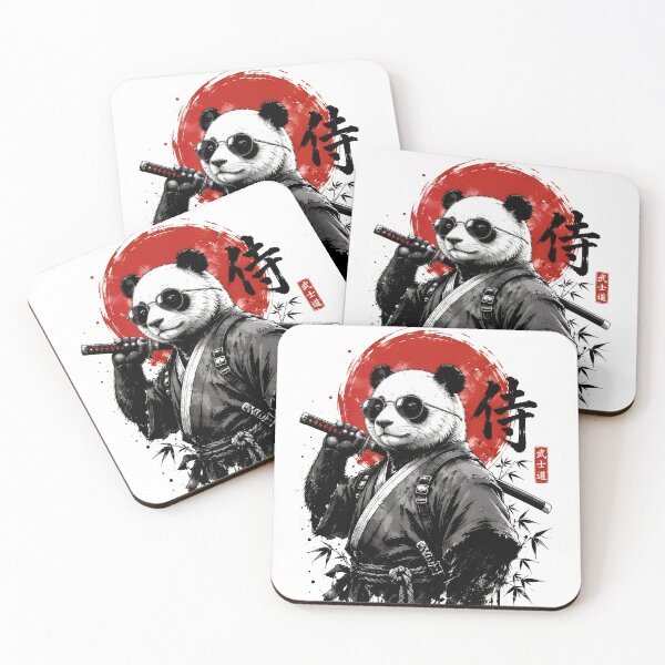 Item preview, Samurai Panda Warrior Ink Art designed and sold by Amr Siam.