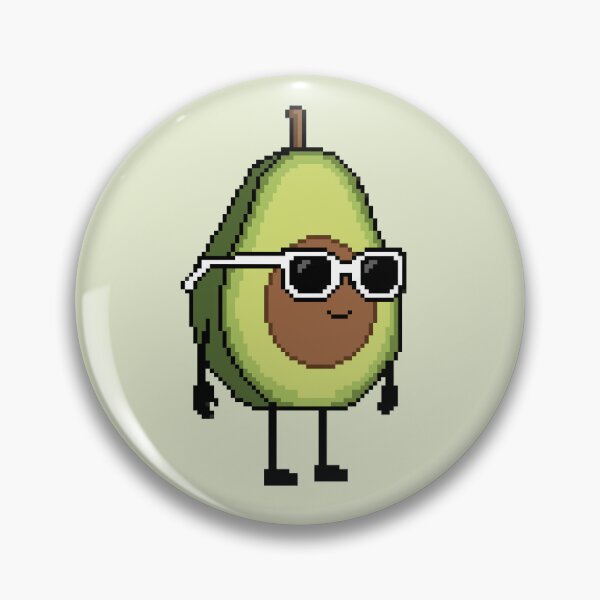 Item preview, Avocado half Pixel designed and sold by White Rim Mates.