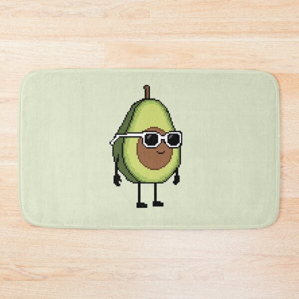 Item preview, Avocado half Pixel designed and sold by White Rim Mates.