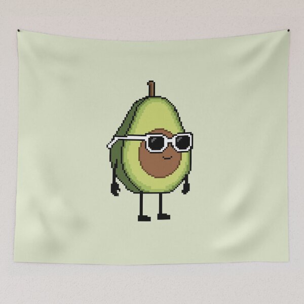 Item preview, Avocado half Pixel designed and sold by White Rim Mates.
