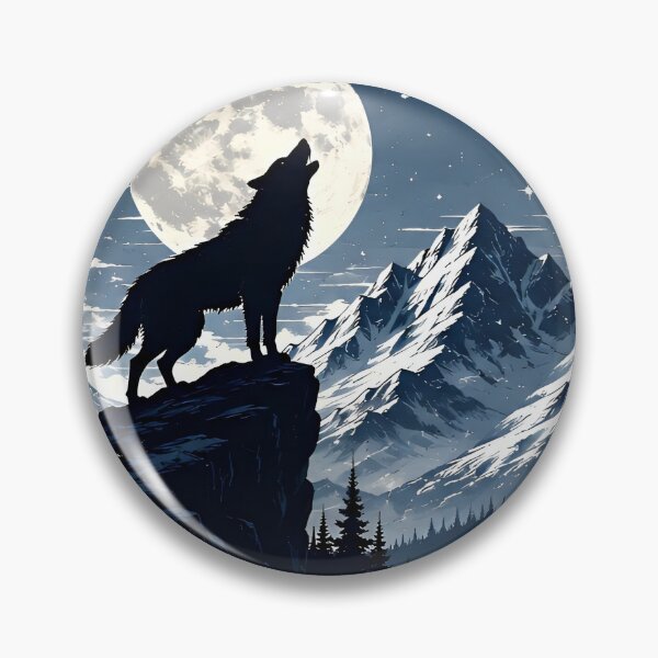 Item preview, Wolf Moon Wilderness Night Art designed and sold by Amr Siam.