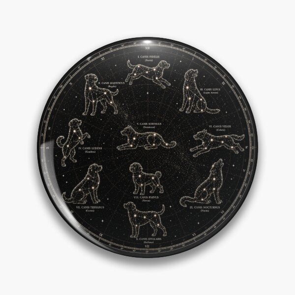 Item preview, Canis Coelestia – Vintage Celestial Dog Constellation Map designed and sold by Extravanganzza.