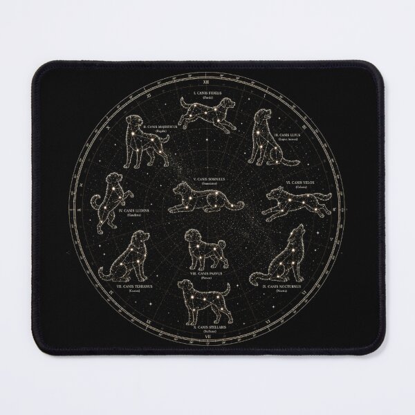 Item preview, Canis Coelestia – Vintage Celestial Dog Constellation Map designed and sold by Extravanganzza.