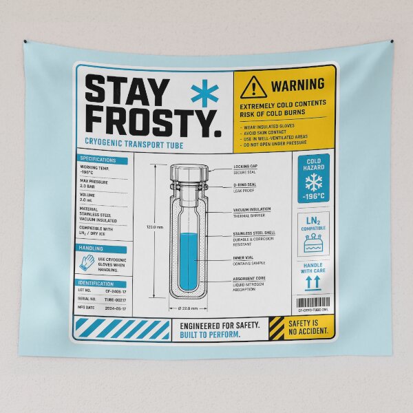 Item preview, Deep Space Cryo-Fluid Label designed and sold by agearb.
