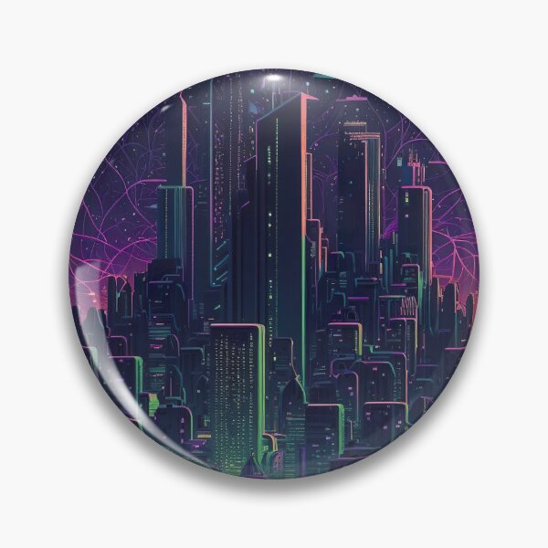 Item preview, Neon Cyberpunk Future City designed and sold by StudioDina.