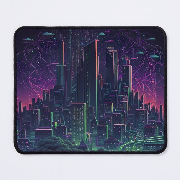 Item preview, Neon Cyberpunk Future City designed and sold by StudioDina.