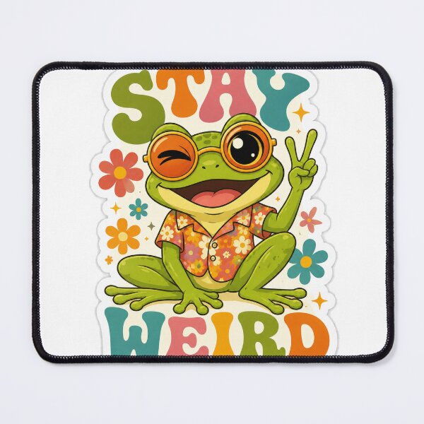 Item preview, Stay Weird Groovy Frog designed and sold by Raphaiel.