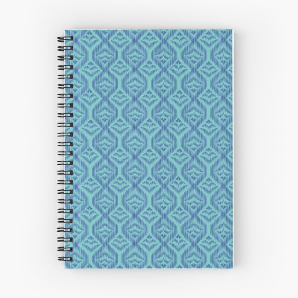 Item preview, Turquoise and Indigo Modern Ikat Geometric Pattern designed and sold by AjjimaJKM.