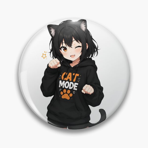 Item preview, Cat Mode Kawaii Anime Girl designed and sold by Amr Siam.