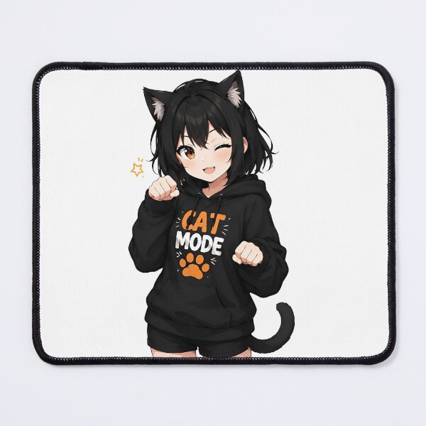 Item preview, Cat Mode Kawaii Anime Girl designed and sold by Amr Siam.