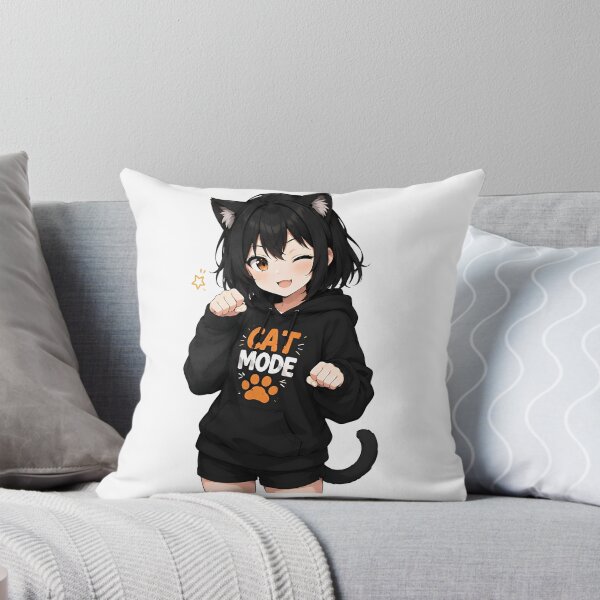 Item preview, Cat Mode Kawaii Anime Girl designed and sold by Amr Siam.