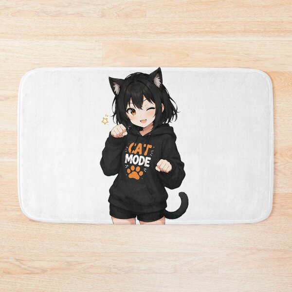 Item preview, Cat Mode Kawaii Anime Girl designed and sold by Amr Siam.