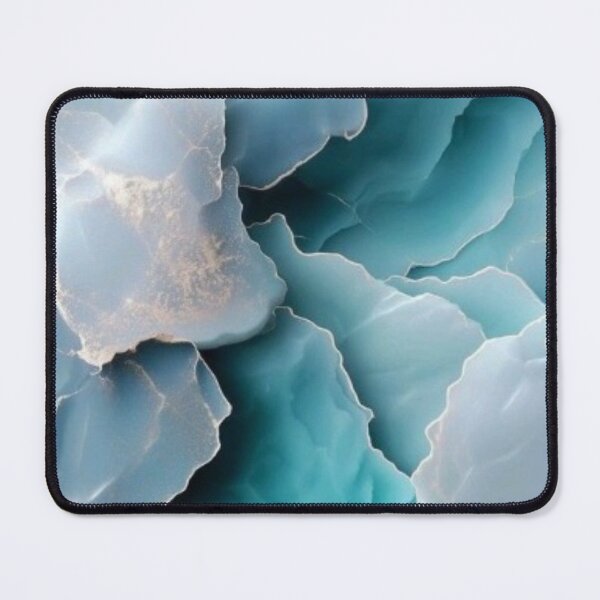 Item preview, Mint Teal Alcohol Ink Layered Crystal Mineral Abstract Texture designed and sold by LYAN-STORE.