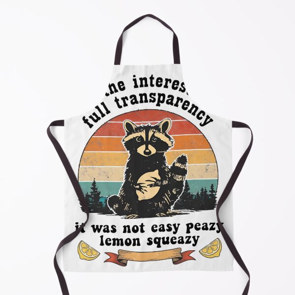 Item preview, Transparency Raccoon Funny Lemon Squeezy Retro designed and sold by LarrikinGiftsn.