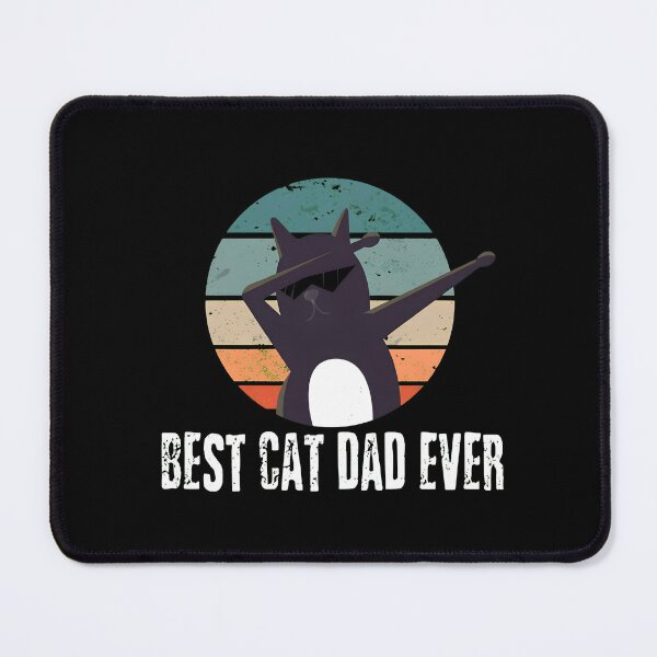 Item preview, BEST CAT DAD EVER Dabbing Cat Retro Sunset designed and sold by StranHabesre51.
