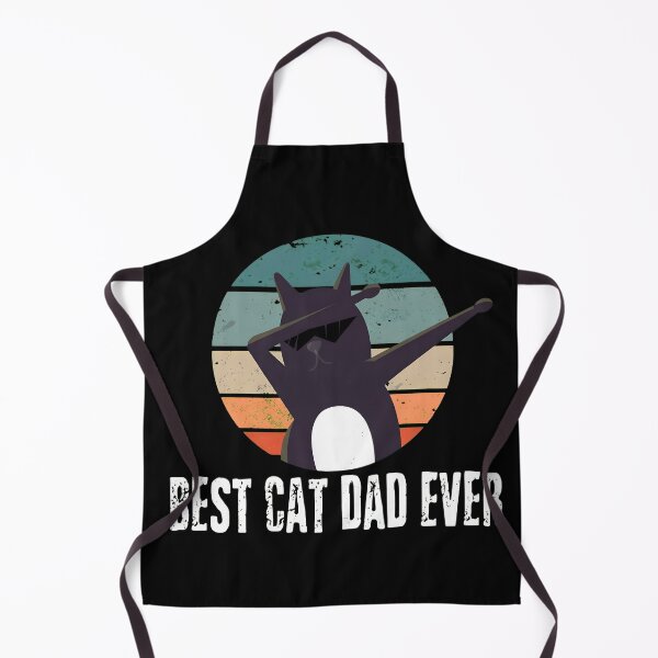Item preview, BEST CAT DAD EVER Dabbing Cat Retro Sunset designed and sold by StranHabesre51.
