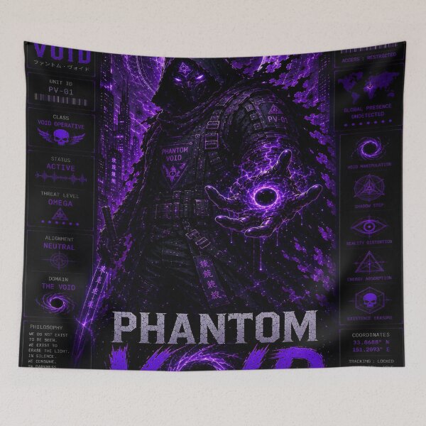 Item preview, Phantom Void (Series 9) - Cyberpunk Interstellar Void Operative Art designed and sold by RiteshCenter .