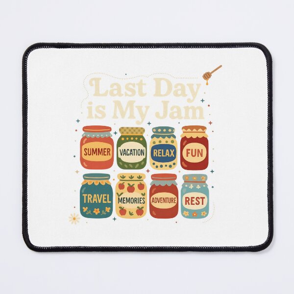 Item preview, Last Day Is My Jam Vacation Jars  designed and sold by LarrikinGiftsn.