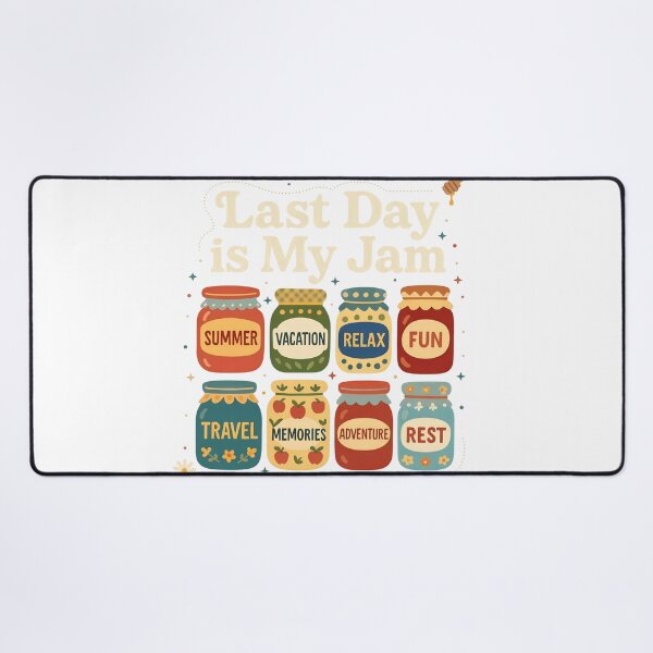 Item preview, Last Day Is My Jam Vacation Jars  designed and sold by LarrikinGiftsn.