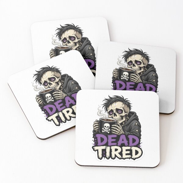 Item preview, Dead Tired Coffee Skeleton designed and sold by Raphaiel.