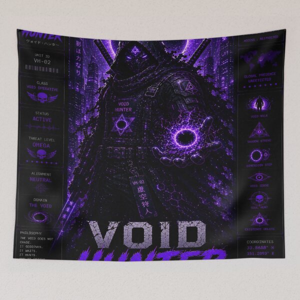 Item preview, Void Hunter (Series 9) - Cyberpunk Interstellar Dual Katana Shinobi Art designed and sold by RiteshCenter.