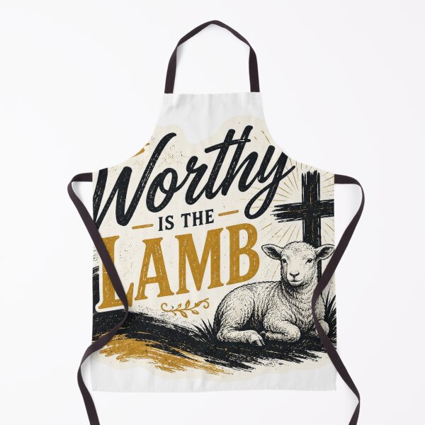 Item preview, Worthy Is The Lamb Christian Worship Sticker designed and sold by Omanut Studio — By Ashwin..