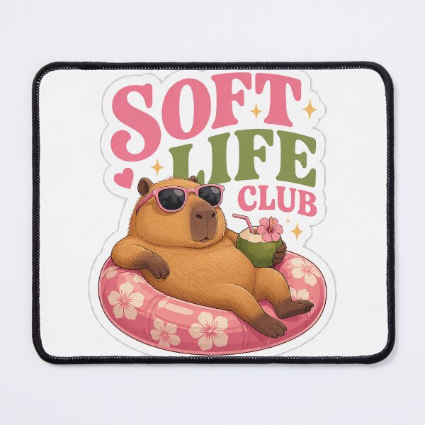 Item preview, Soft Life Club Capybara designed and sold by Raphaiel.