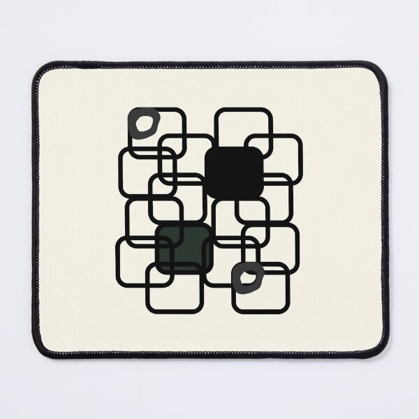 Item preview, Abstract Geometric vs Organic Shapes Dark Charcoal Art designed and sold by Eswa World | Store.