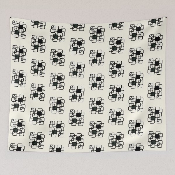 Item preview, Abstract Geometric vs Organic Shapes Dark Charcoal Art designed and sold by Eswa World | Store.