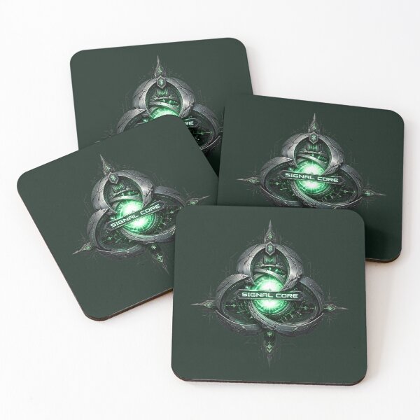 Item preview, Signal Core Hex Turbine Mint Green Liquid Chrome Techwear Cyber Goth designed and sold by Novastitchshop.