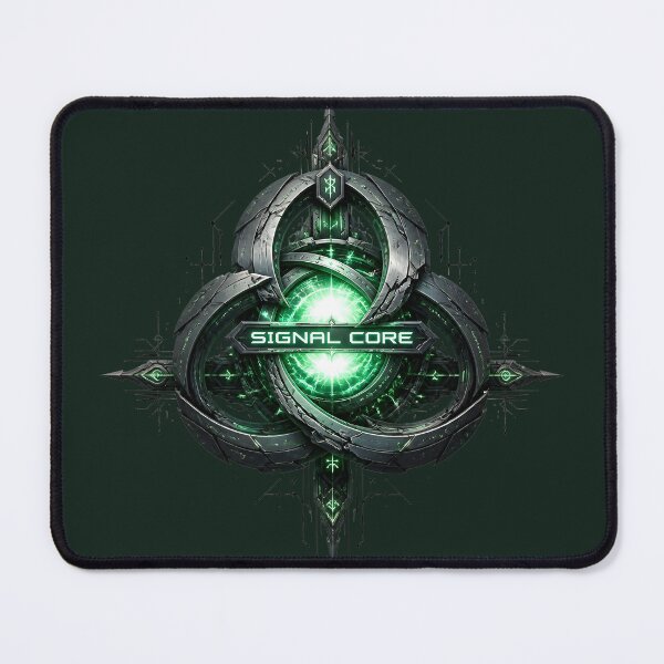 Item preview, Signal Core Hex Turbine Mint Green Liquid Chrome Techwear Cyber Goth designed and sold by Novastitchshop.