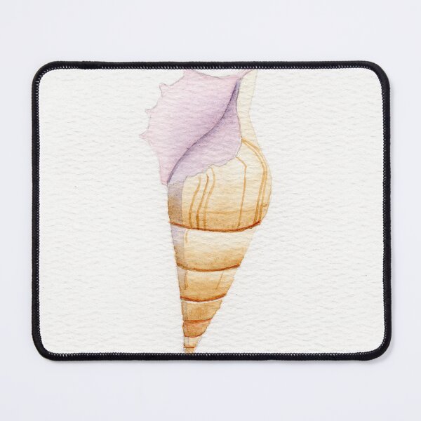 Item preview, Watercolor painting of a delicate conch shell designed and sold by KPierceArt.