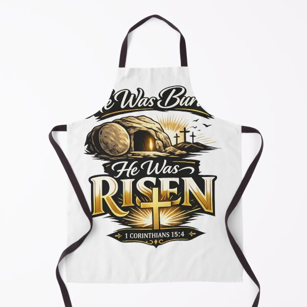 Item preview, He Was Buried He Was Risen | 1 Corinthians 15:4 Christian Easter Faith Design designed and sold by Ermicioi.