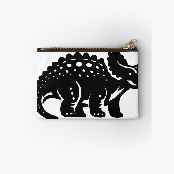 Item preview, Black Triceratops Dinosaur Silhouette Linocut Stencil Art designed and sold by LYAN-STORE.