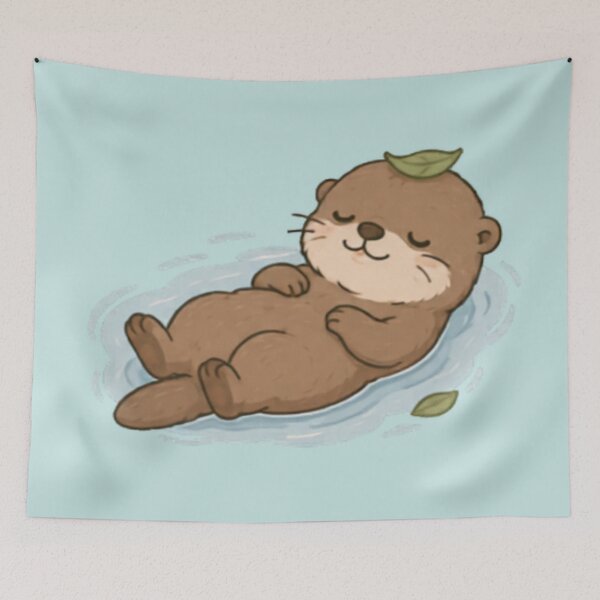 Item preview, Cute Floating Otter designed and sold by MellowMunchkins.