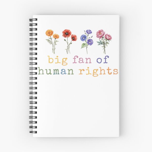 Item preview, Big Fan of Human Rights Floral Retro designed and sold by PmindHalow.