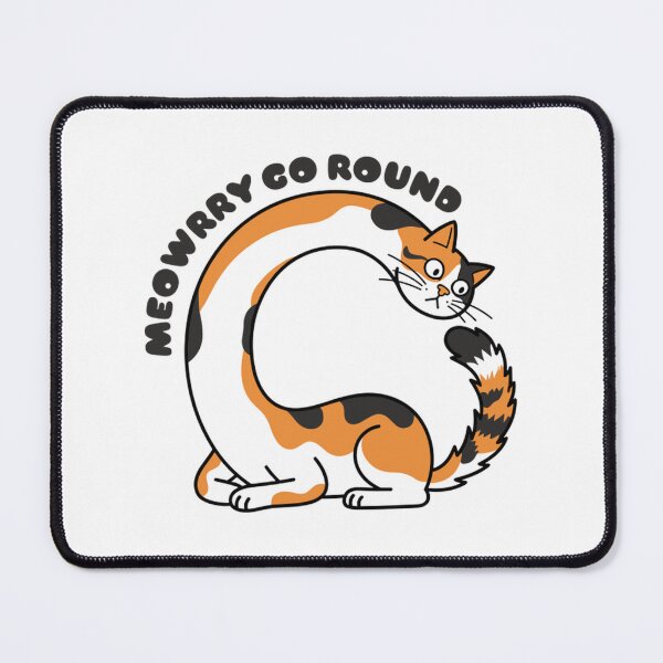 Item preview, Meowry Go Round Funny Calico Cat Pun designed and sold by Scorviouz.