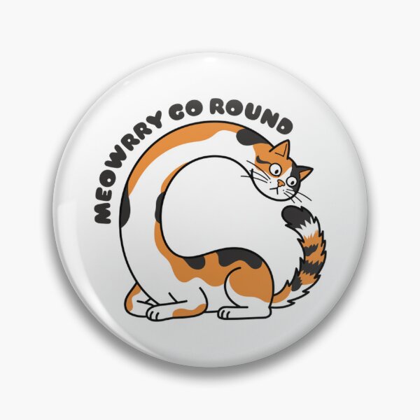 Item preview, Meowry Go Round Funny Calico Cat Pun designed and sold by Scorviouz.