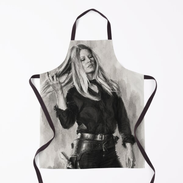 Item preview, Brigitte Bardot Western Gunslinger Watercolor Art Print designed and sold by Vicky021.
