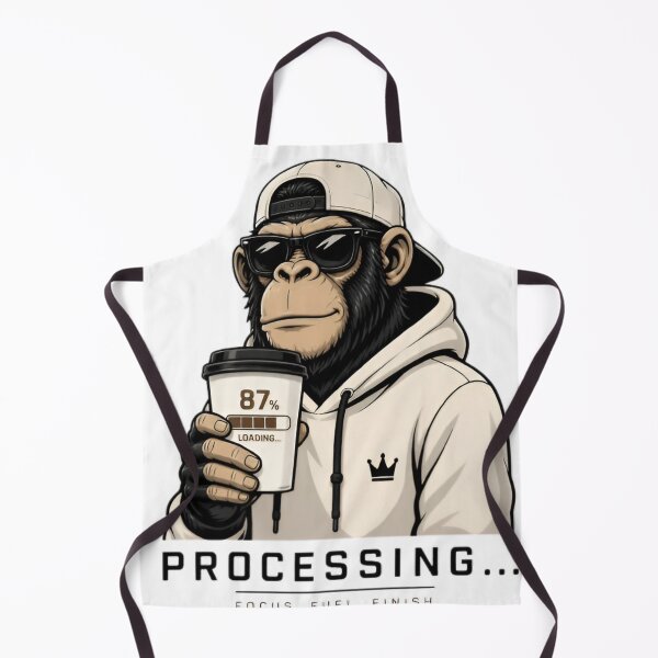 Item preview, Processing Ape Coffee Monkey Graphic designed and sold by ApePop.