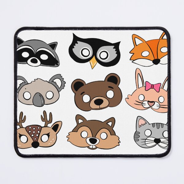 Item preview, Cute Woodland Animal Masks Kids Birthday Party Sticker Pack designed and sold by LYAN-STORE.