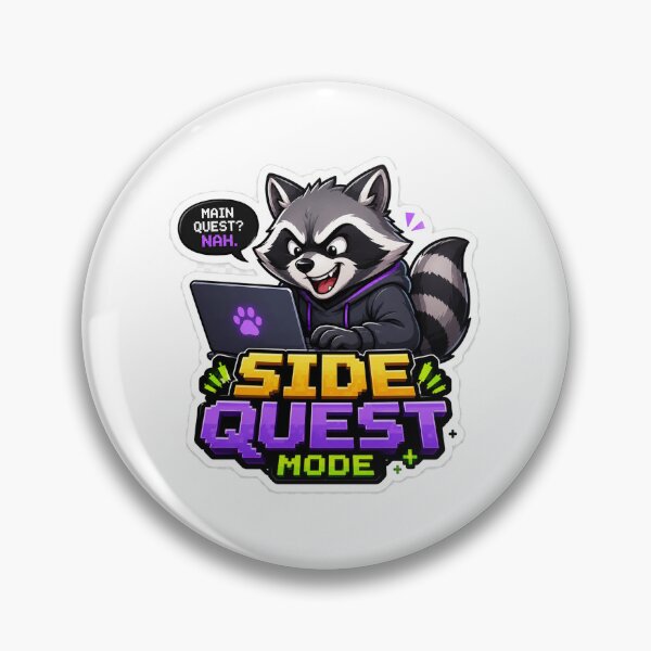 Item preview, Side Quest Mode Raccoon designed and sold by Raphaiel.