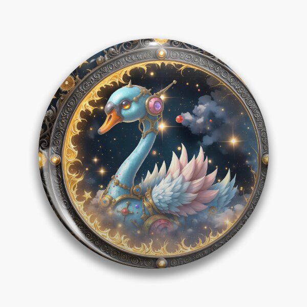 Item preview, Celestial Clockwork Swan – Dreaming Beyond the Stars designed and sold by nicky2342.